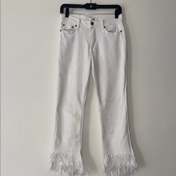 Pistola Women's White Frayed Hem Jeans - Size 28 - Picture 4 of 9